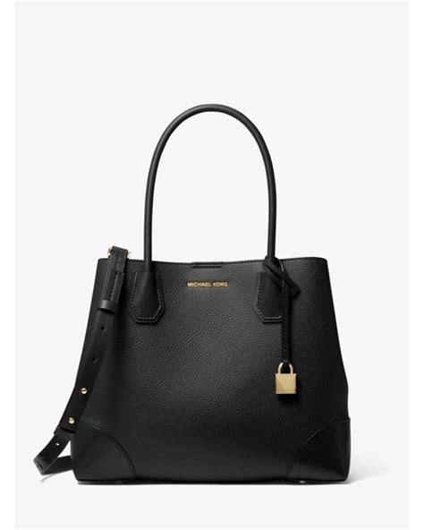 michael kors mercer gallery medium faux pebbled leather tote bag|Michael Kors mercer bag large.